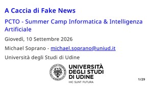 A Caccia di Fake News (PCTO Summer Camp 2026)